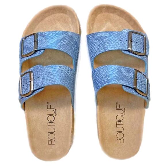 Corkys beach babe sandals snake blue size 38 - Picture 2 of 5